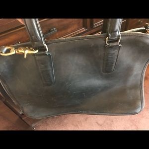 Vintage leather mini briefcase COACH
